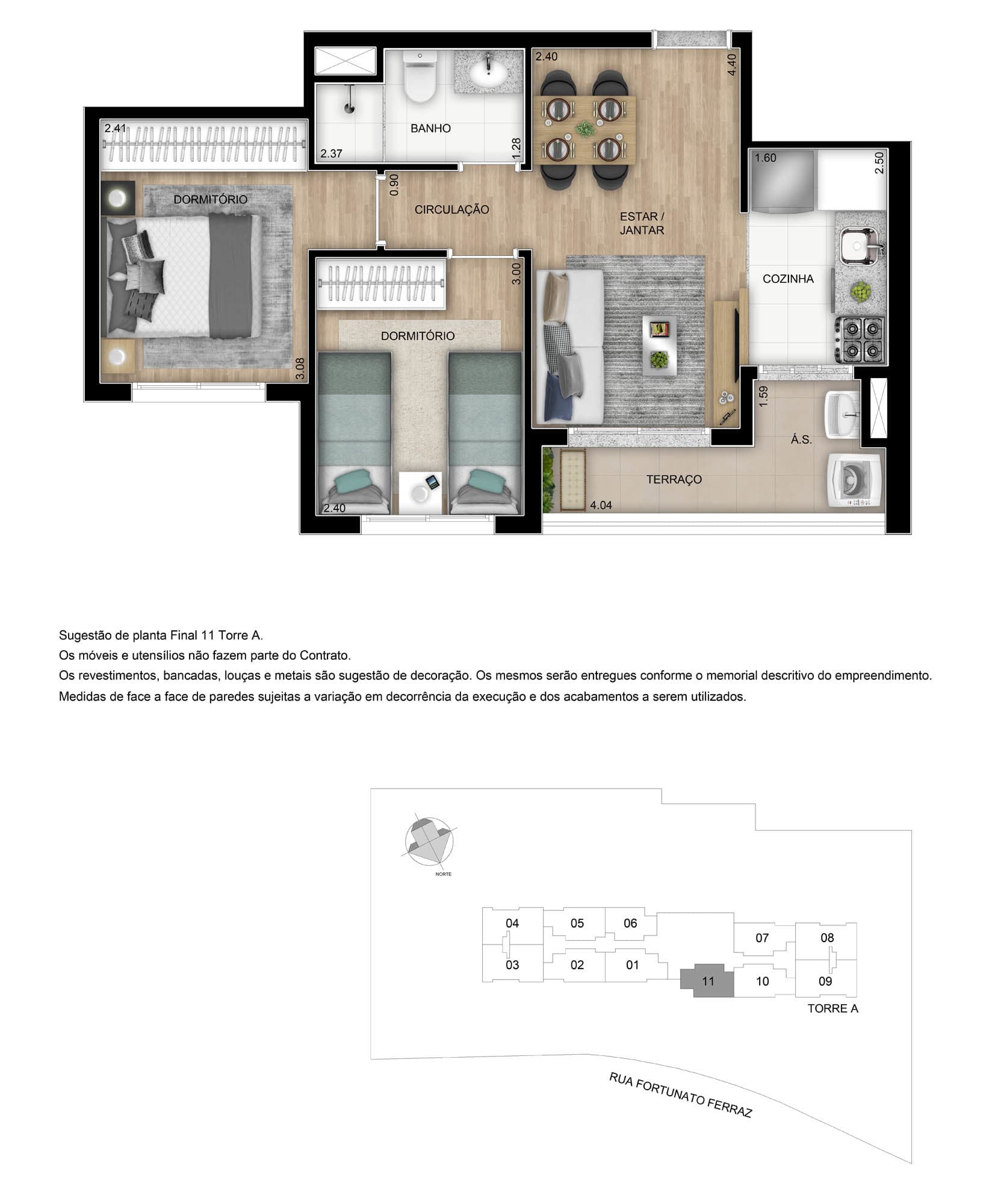 Planta 1 — Caminhos da Lapa Elo - Residencial