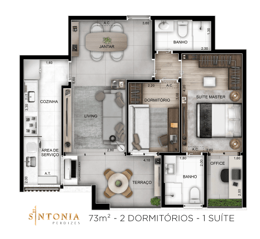 Planta 6 — Sintonia Perdizes - Residencial