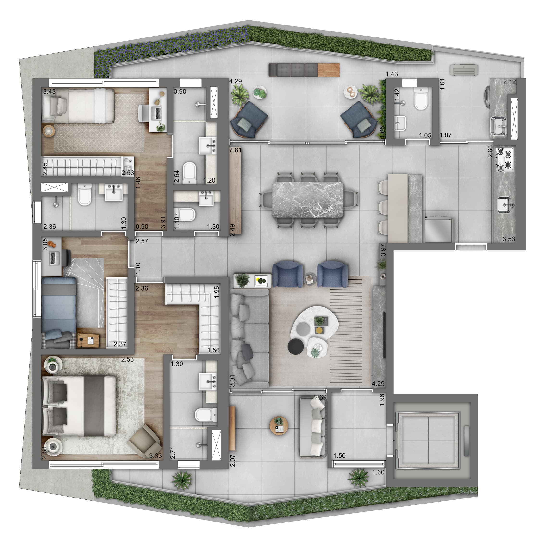 Planta 2 — Funchal 641 Residence