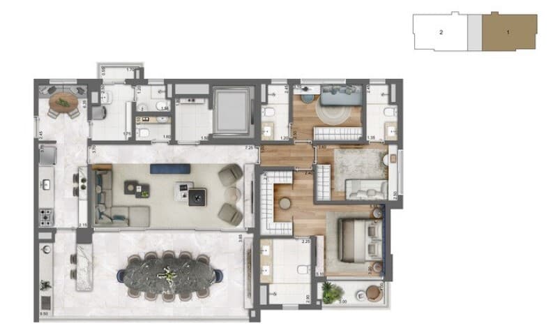 Planta 1 — Cyrela Legacy Campo Belo