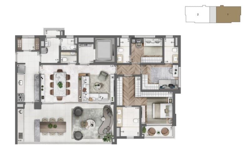 Planta 2 — Cyrela Legacy Campo Belo
