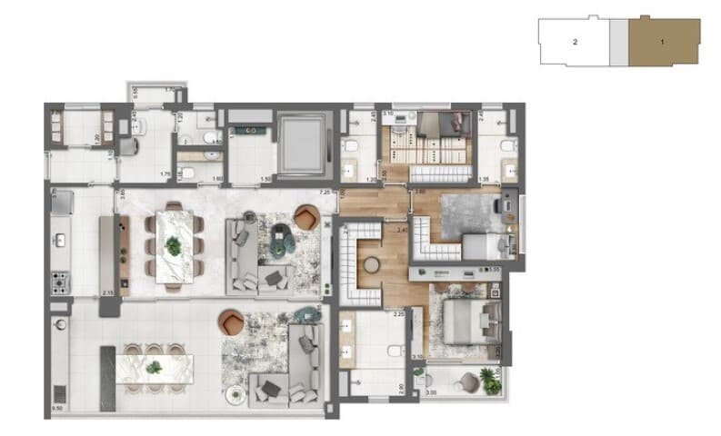 Planta 3 — Cyrela Legacy Campo Belo