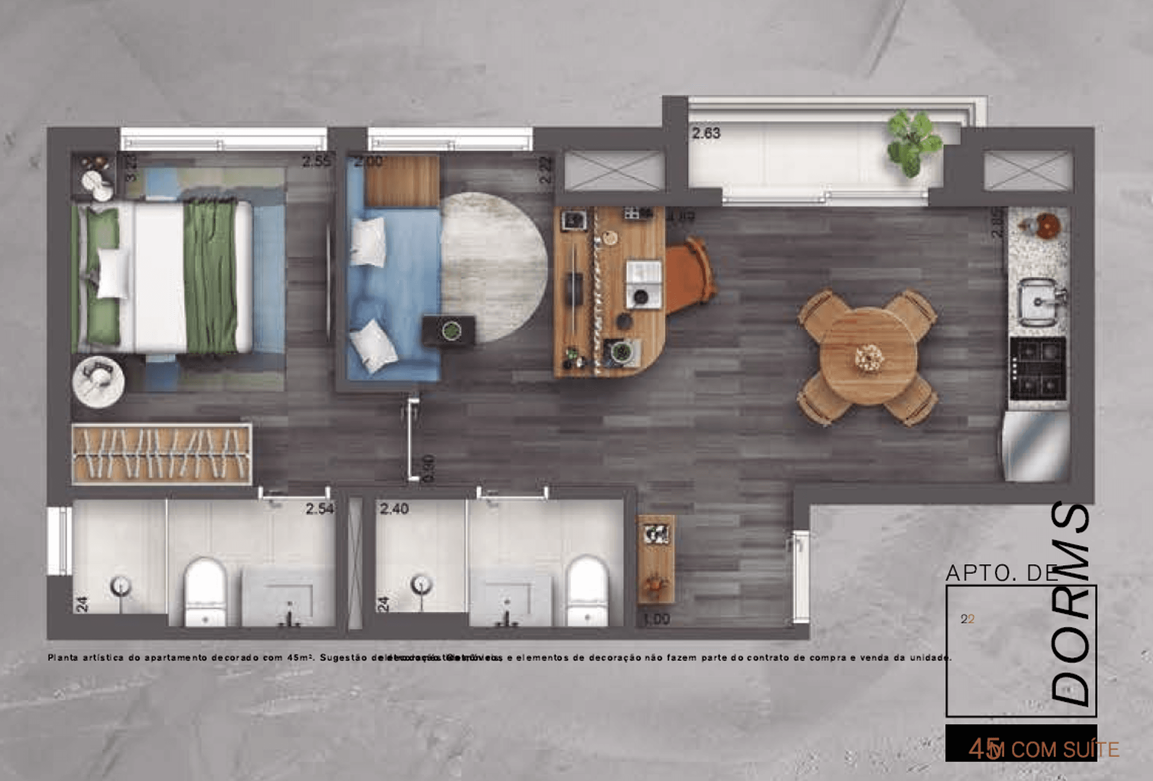 Planta 1 — AD 330 - Residencial