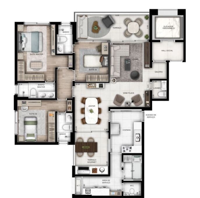 Planta 1 — Essência da Vila