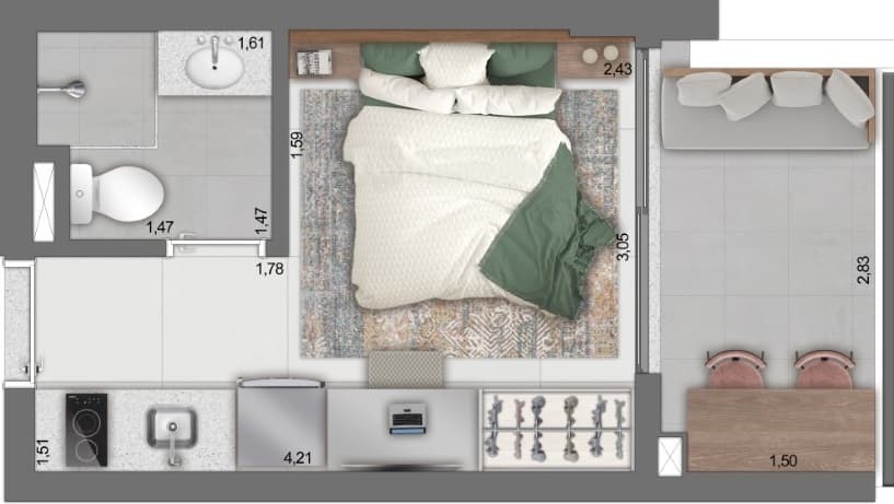 Planta 4 — Handy Paraíso - Residencial