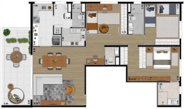 Planta 3 — Vista Bárbara
