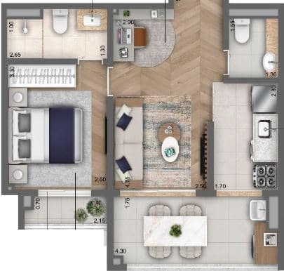Planta 3 — N.A.U. Vila Mariana - Residencial