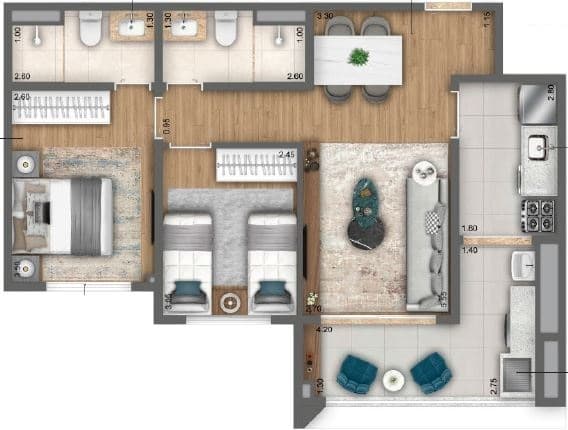 Planta 4 — N.A.U. Vila Mariana - Residencial