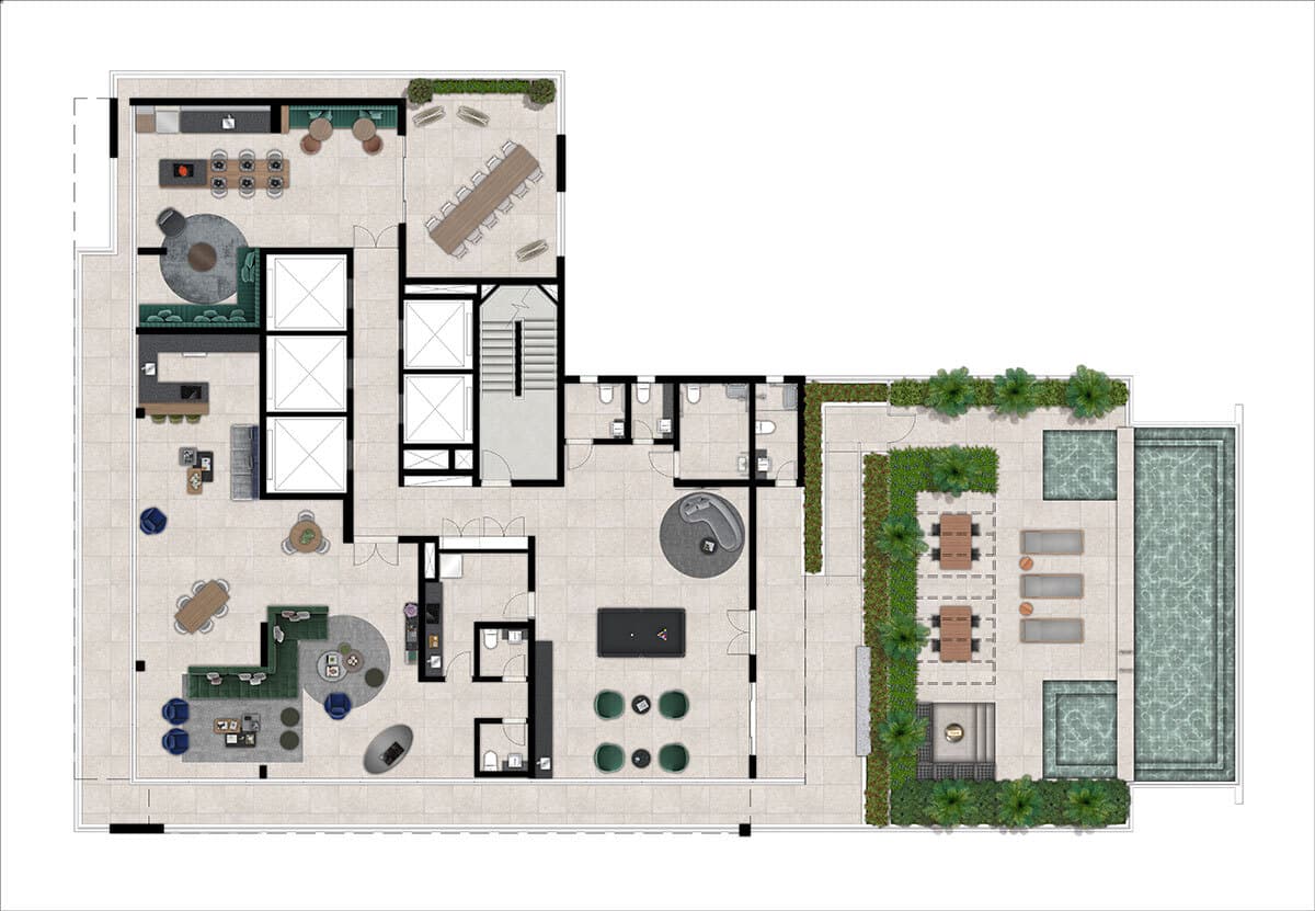 Planta 3 — Level Brooklin - Residencial