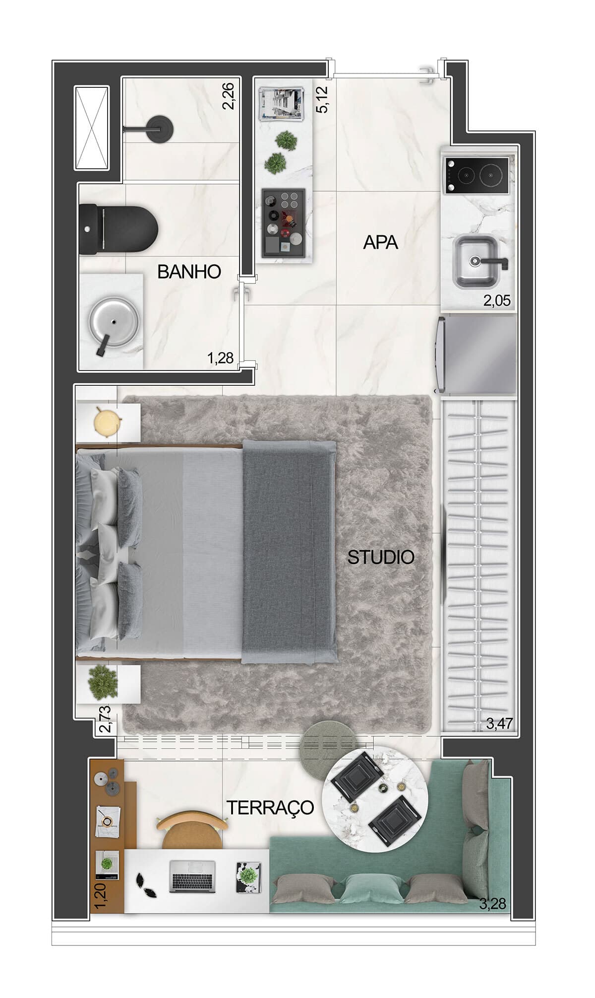 Planta 5 — Level Brooklin - Residencial