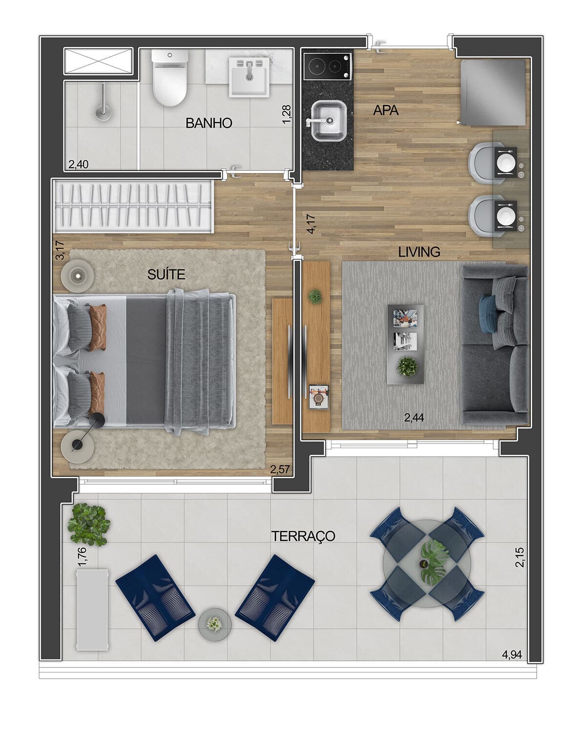 Planta 6 — Level Brooklin - Residencial