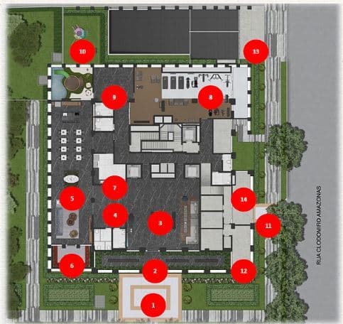 Planta 1 — Praça Lindenberg Macurapé