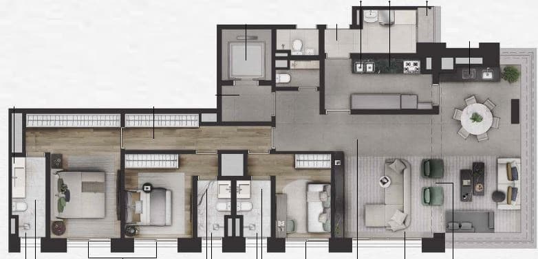 Planta 4 — Praça Lindenberg Macurapé