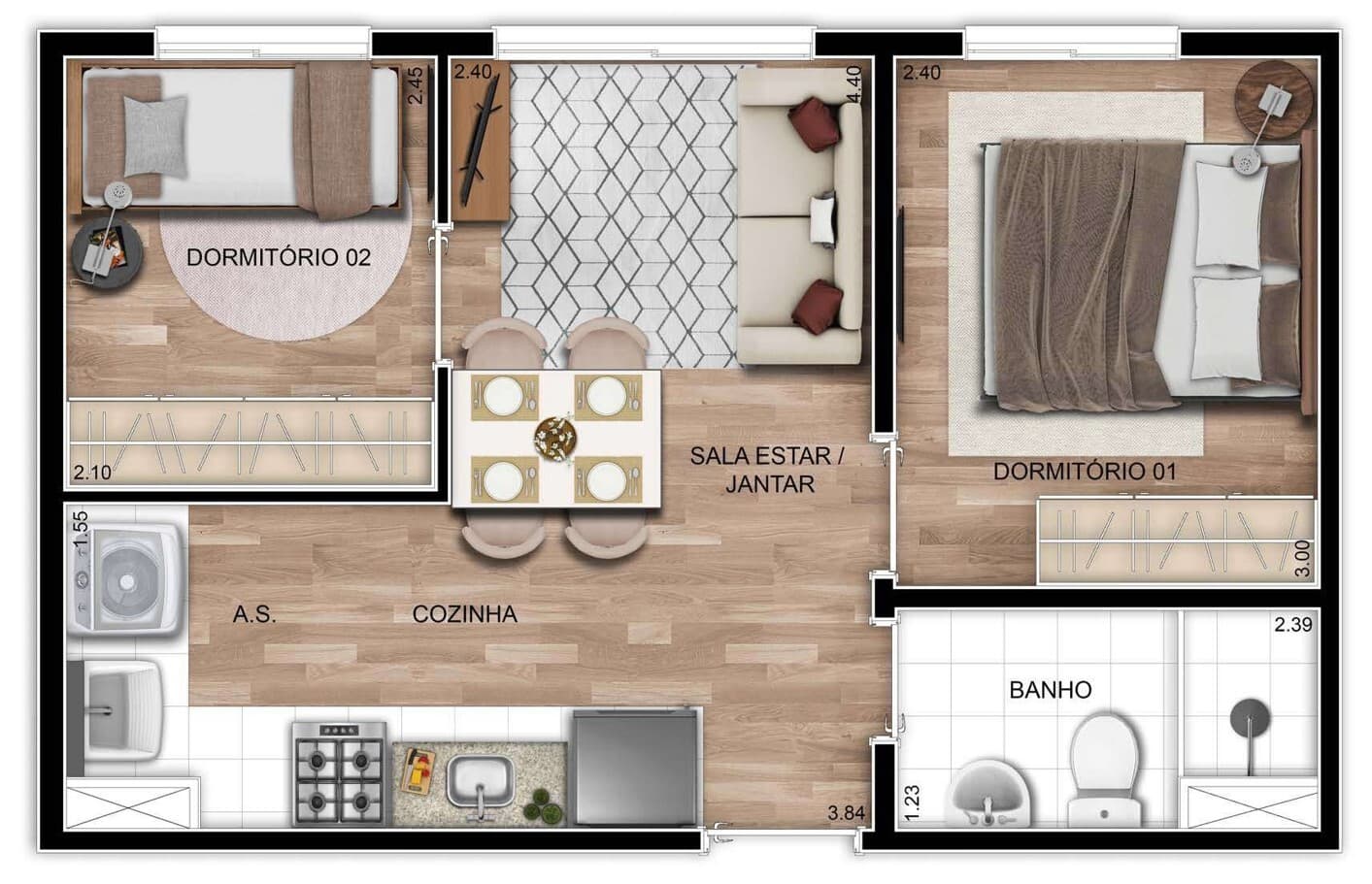Planta 3 — Mundo Apto Vila Matilde