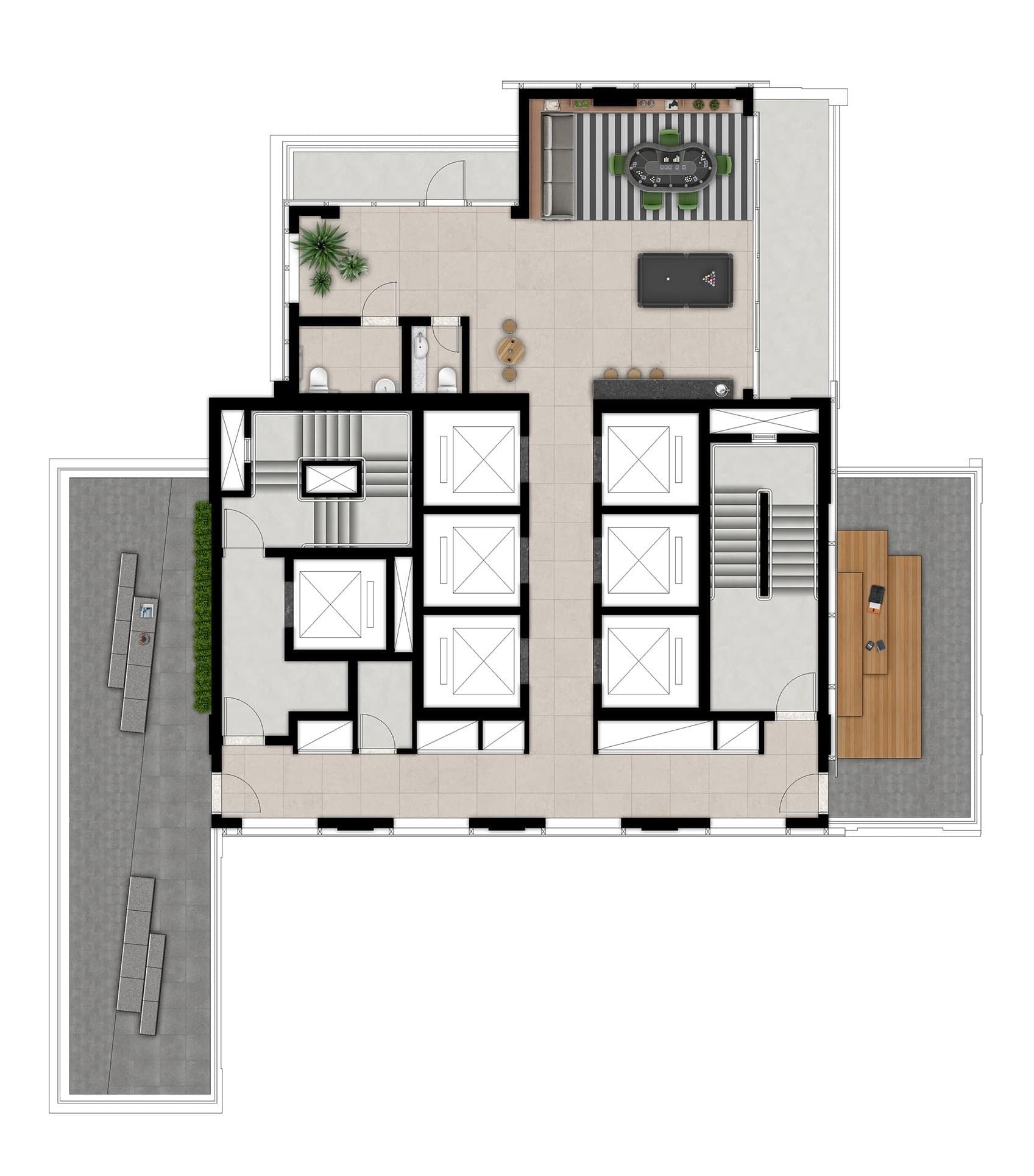 Planta 6 — Torre Bela Vista - Residencial