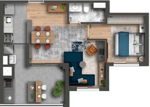 Planta 4 — Smart Home Nova Klabin