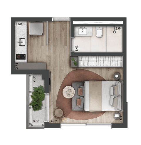 Planta 1 — Blues Perdizes