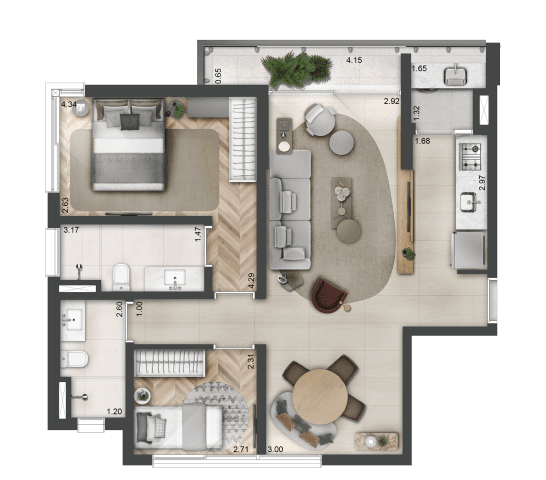 Planta 3 — Blues Perdizes