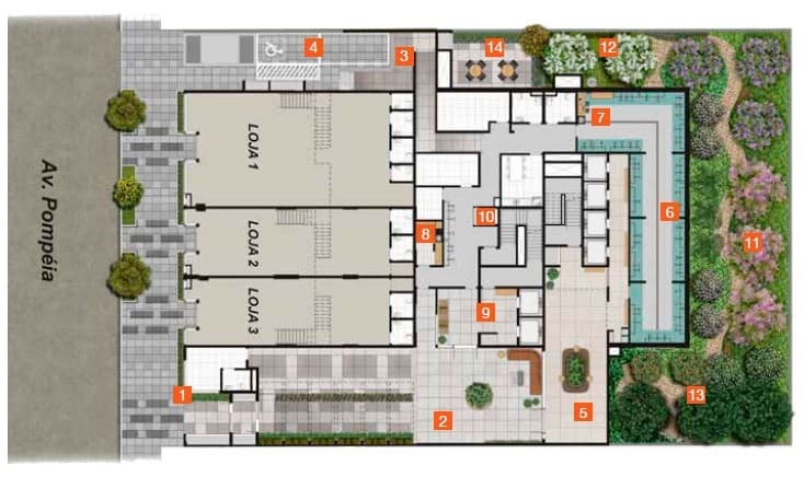 Planta 1 — Viva Benx Pompéia - NR