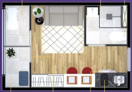 Planta 1 — Metrocasa Vila das Belezas - NR