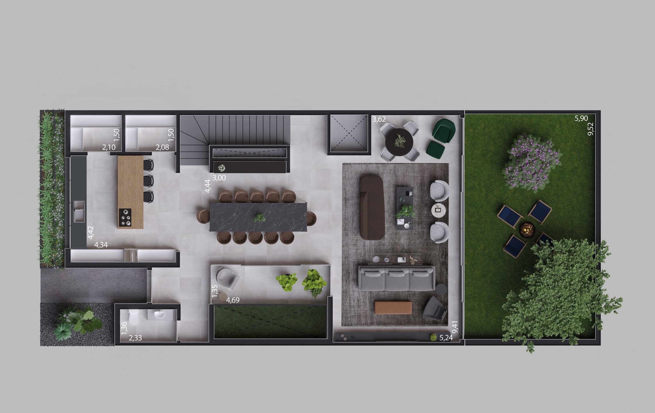 Planta 3 — Casa Jardim Itaverá