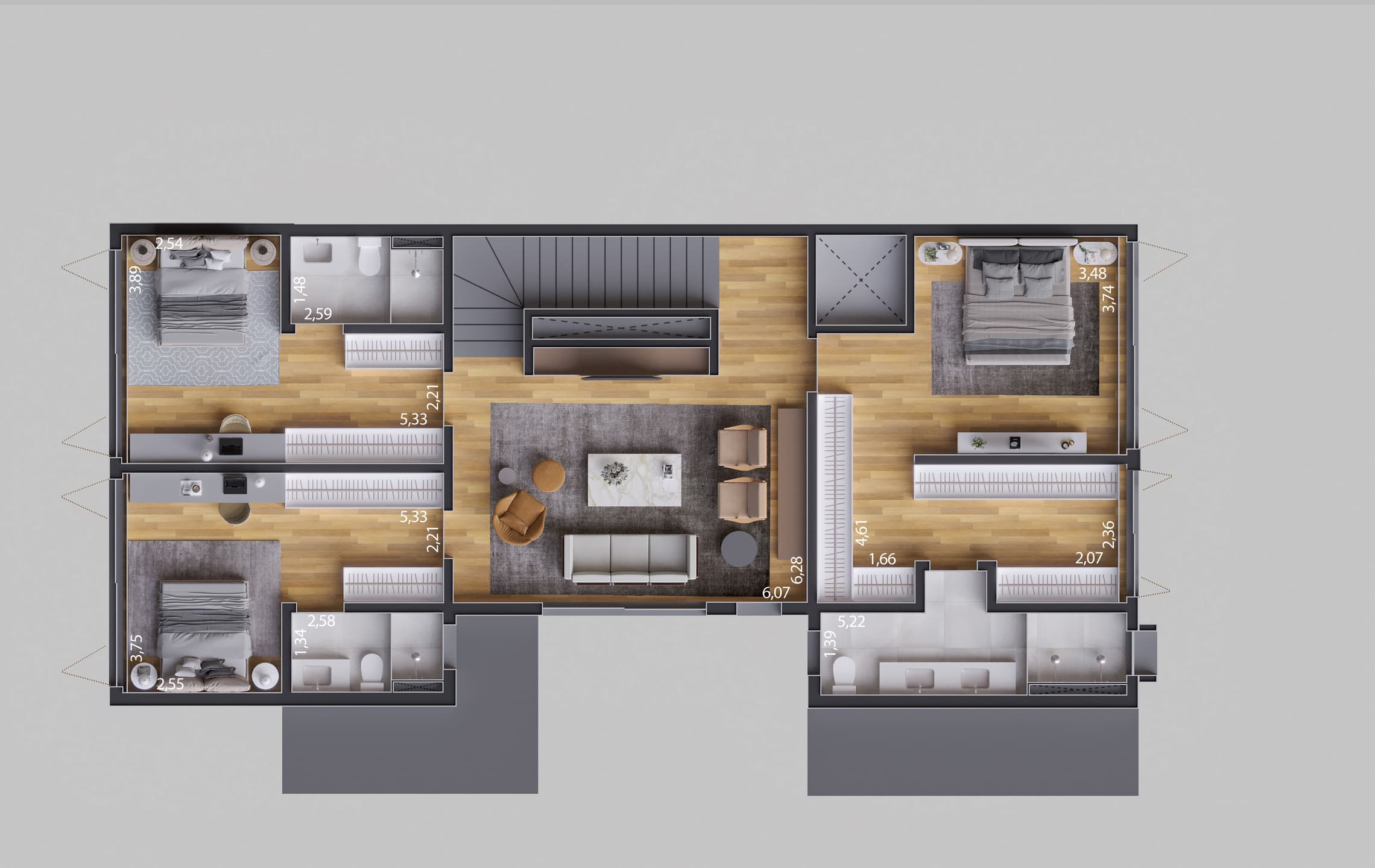 Planta 4 — Casa Jardim Itaverá