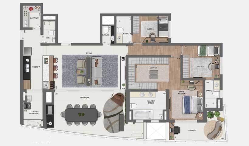 Planta 6 — Arkadio EZ by Ott - Residencial