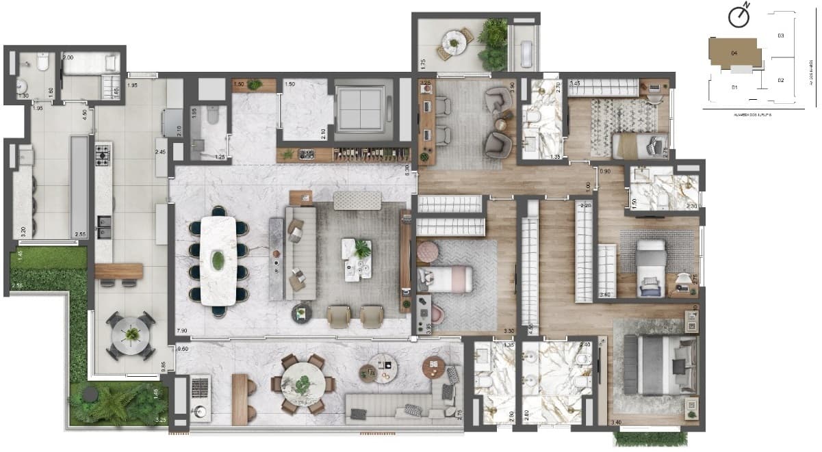 Planta 5 — Cyrela Moema by YOO