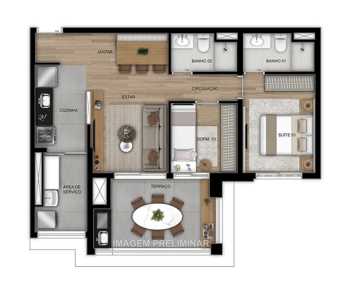 Planta 3 — Home Resort Penha