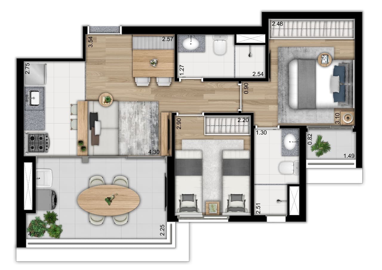 Planta 1 — Nattur Nova Klabin