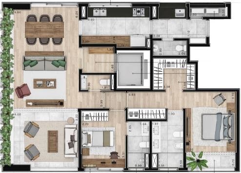 Planta 4 — Melo Alves 645