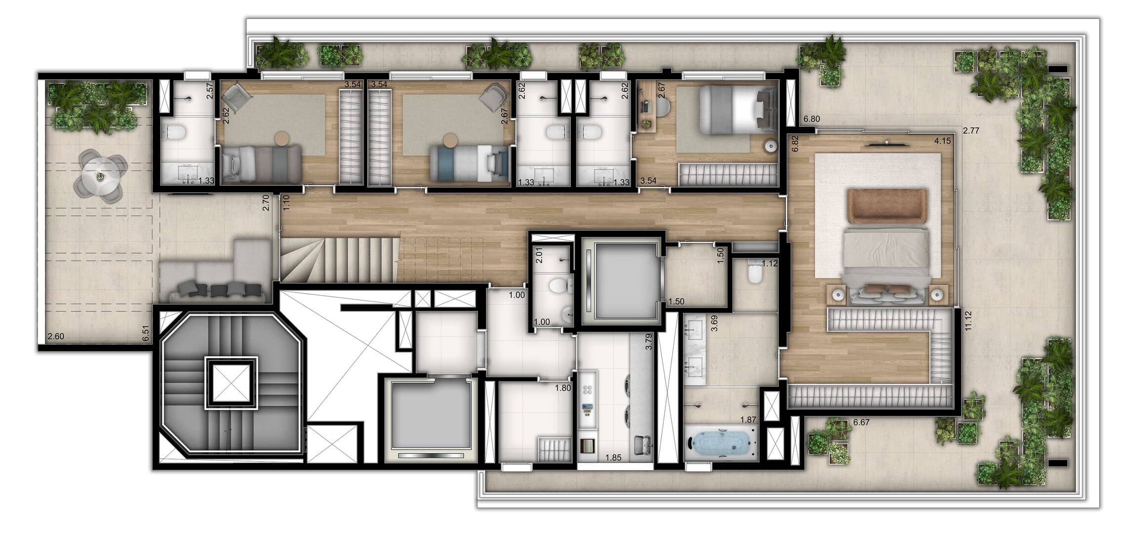 Planta 5 — Mirage Ibirapuera - Residencial