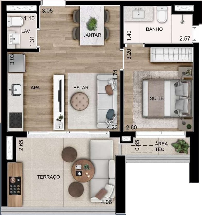 Planta 2 — Ária Higienópolis - Residencial