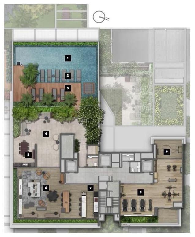 Planta 1 — Latitude Campo Belo - Residencial
