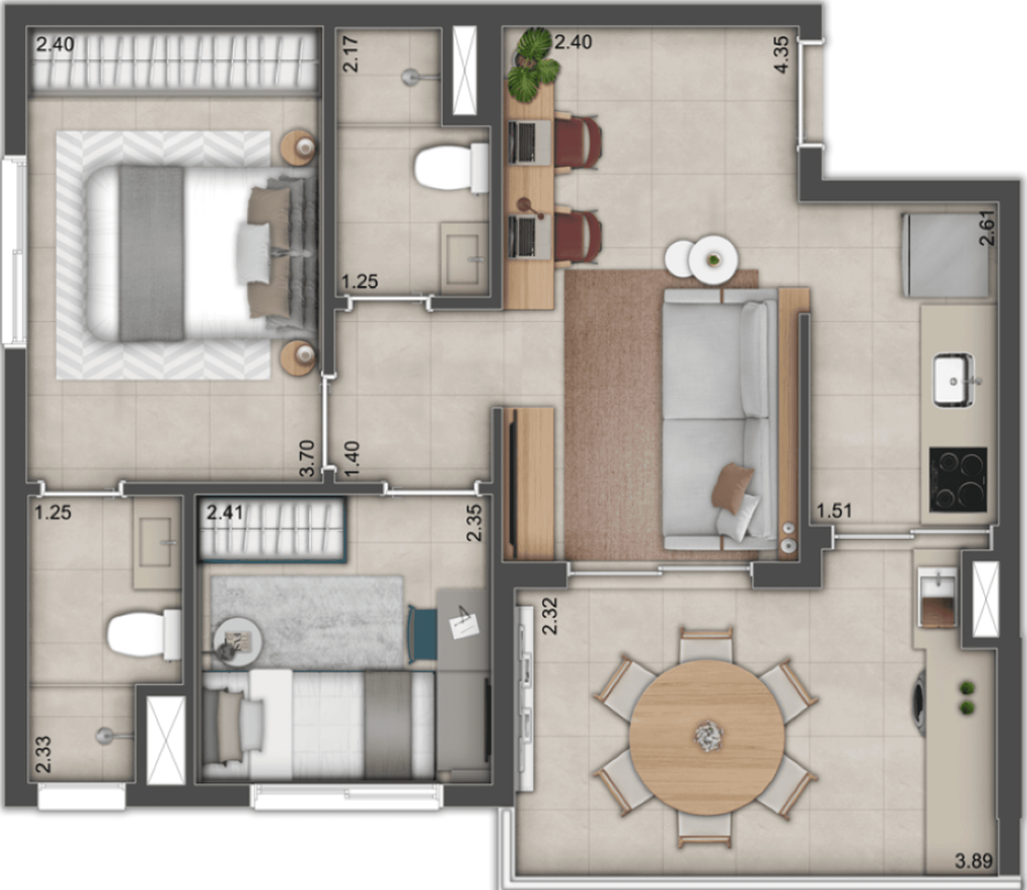 Planta 6 — Alive Home Club Belém - Residencial