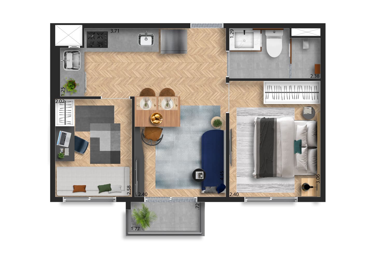 Planta 6 — Welconx Vila Romana - Residencial