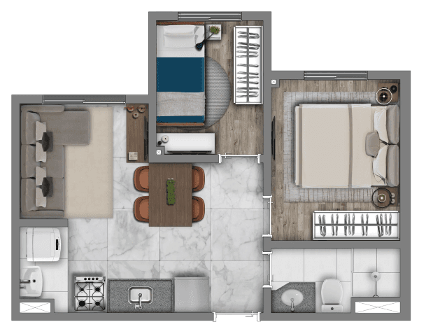 Planta 3 — Vivaz Prime Vila Nova Cachoeirinha - Fase 1