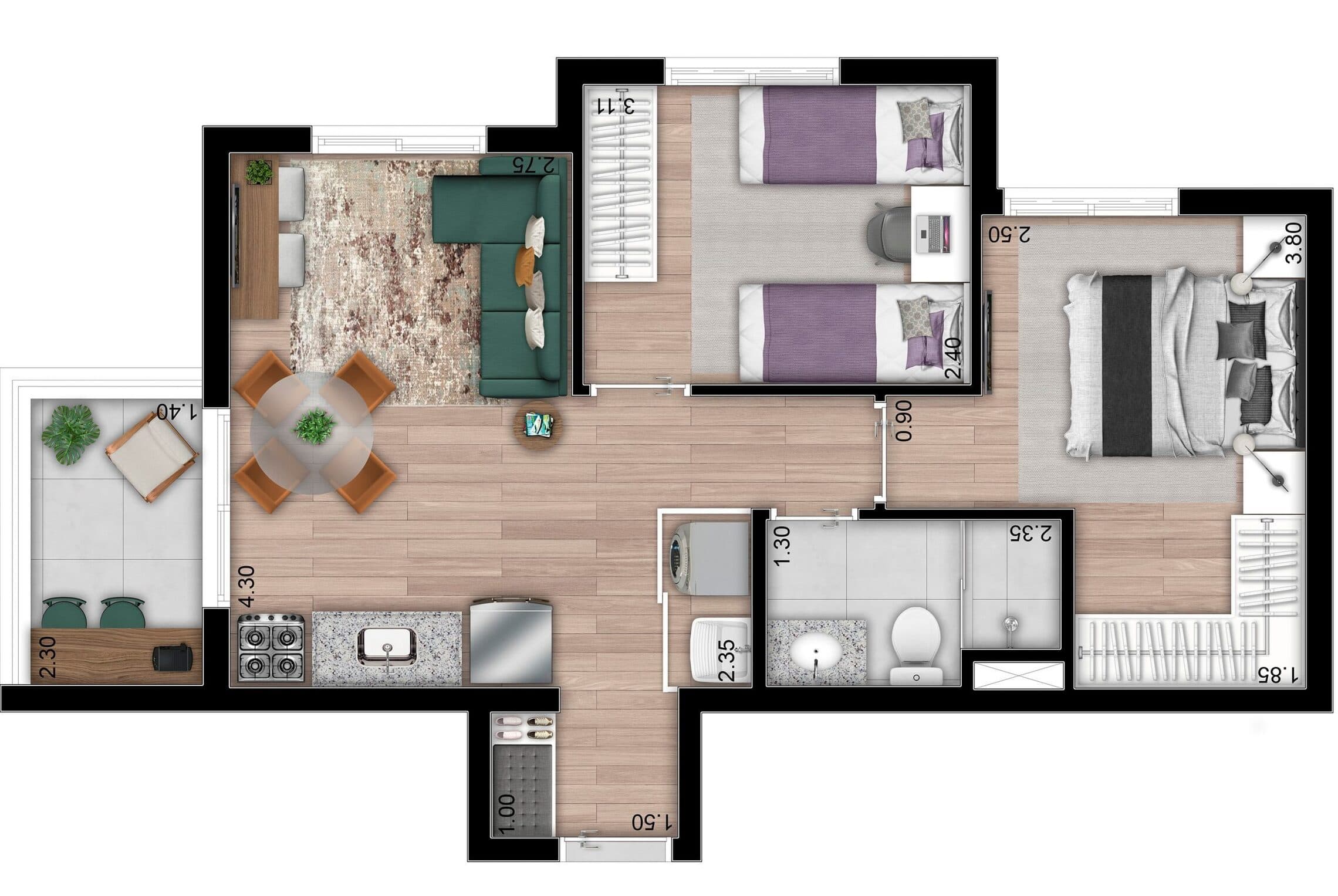 Planta 5 — Choice Roof Park Morumbi