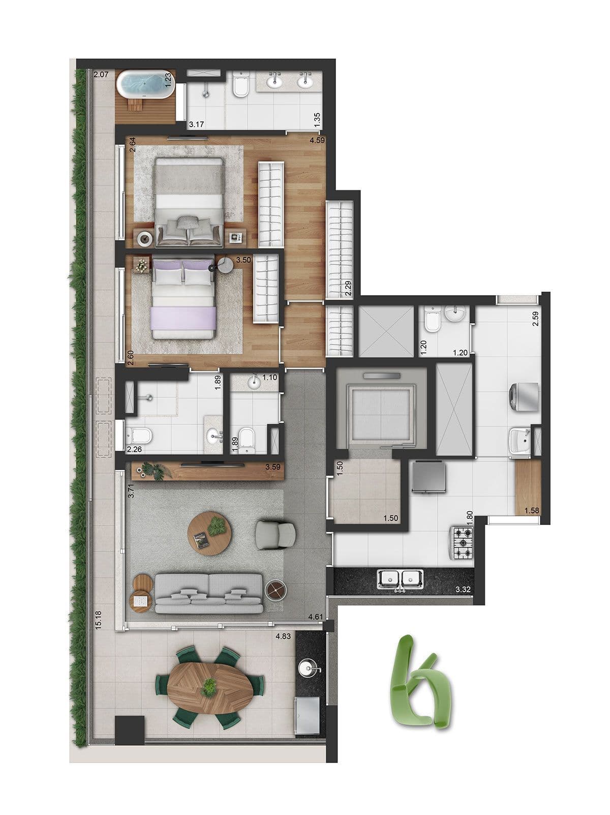 Planta 5 — Vinci Moema - Residencial
