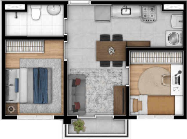 Planta 2 — Estação Giovanni Gronchi - Residencial