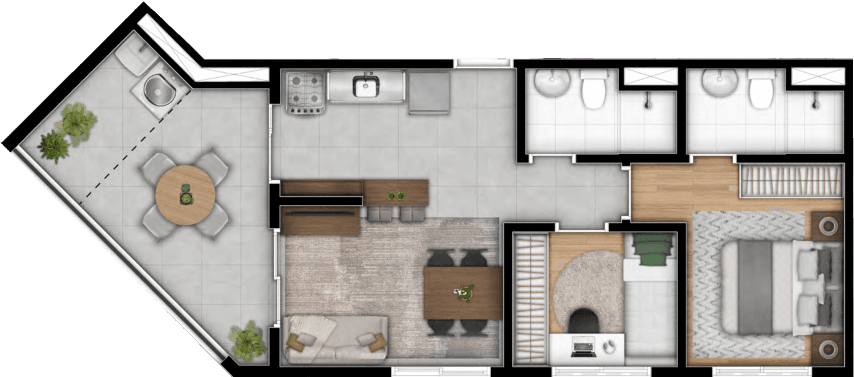 Planta 4 — Estação Giovanni Gronchi - Residencial