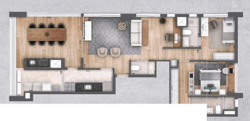 Planta 6 — 39 Sete Perdizes