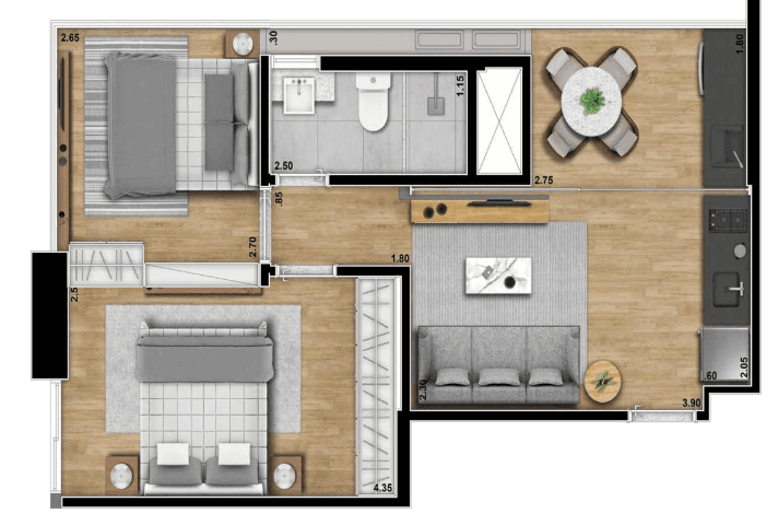 Planta 3 — HUB Pinheiros - Residencial