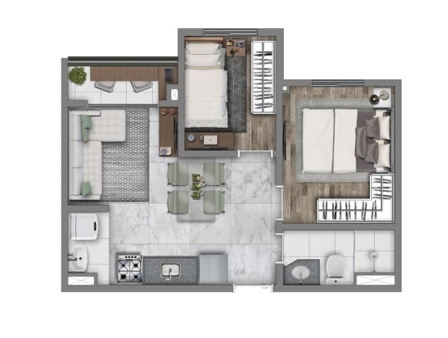 Planta 2 — Vivaz Prime Vila Nova Cachoeirinha - Fase 2