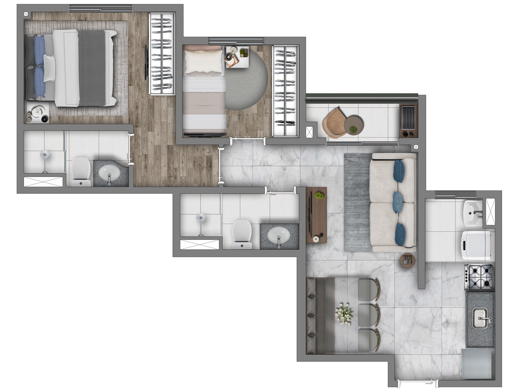 Planta 5 — Vivaz Prime Vila Nova Cachoeirinha - Fase 2