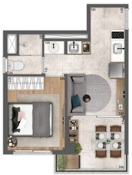 Planta 3 — Today Joaquim Távora - Residencial