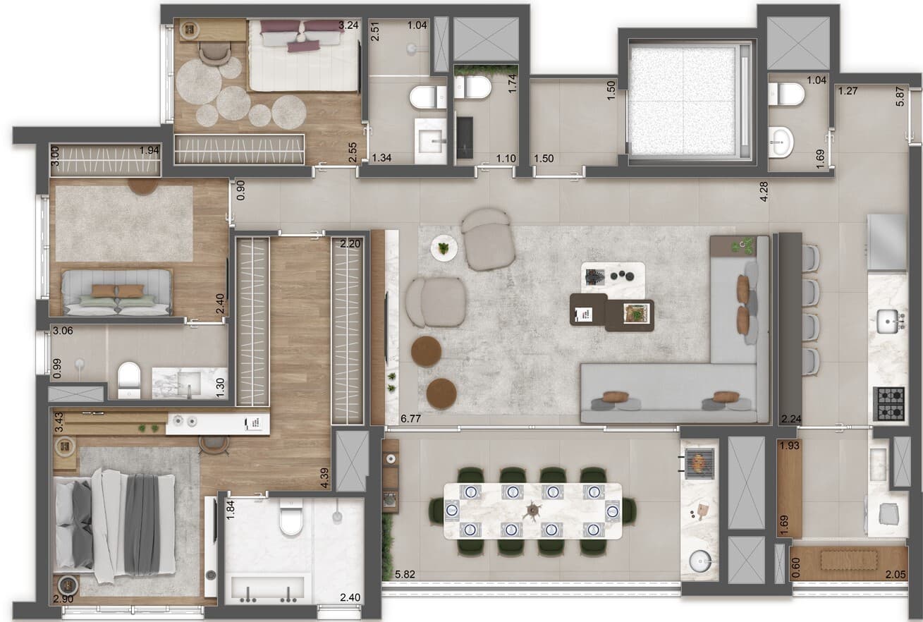 Planta 5 — Raízes Premium Mooca - Residencial