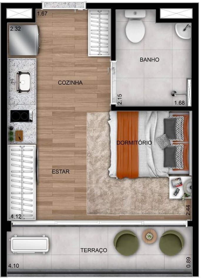 Planta 3 — Bourbon Smart Style - NR