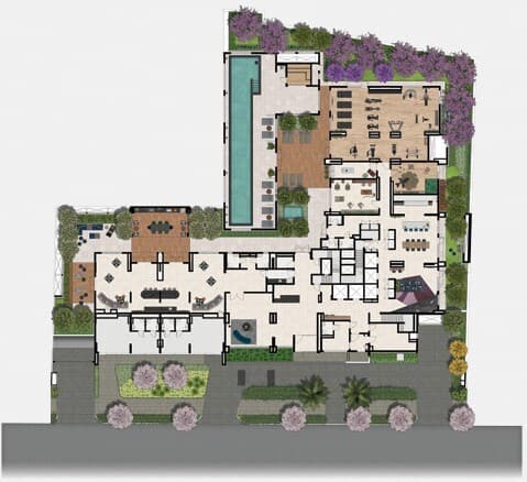 Planta 1 — Exalt Ibirapuera by EZ - Residencial