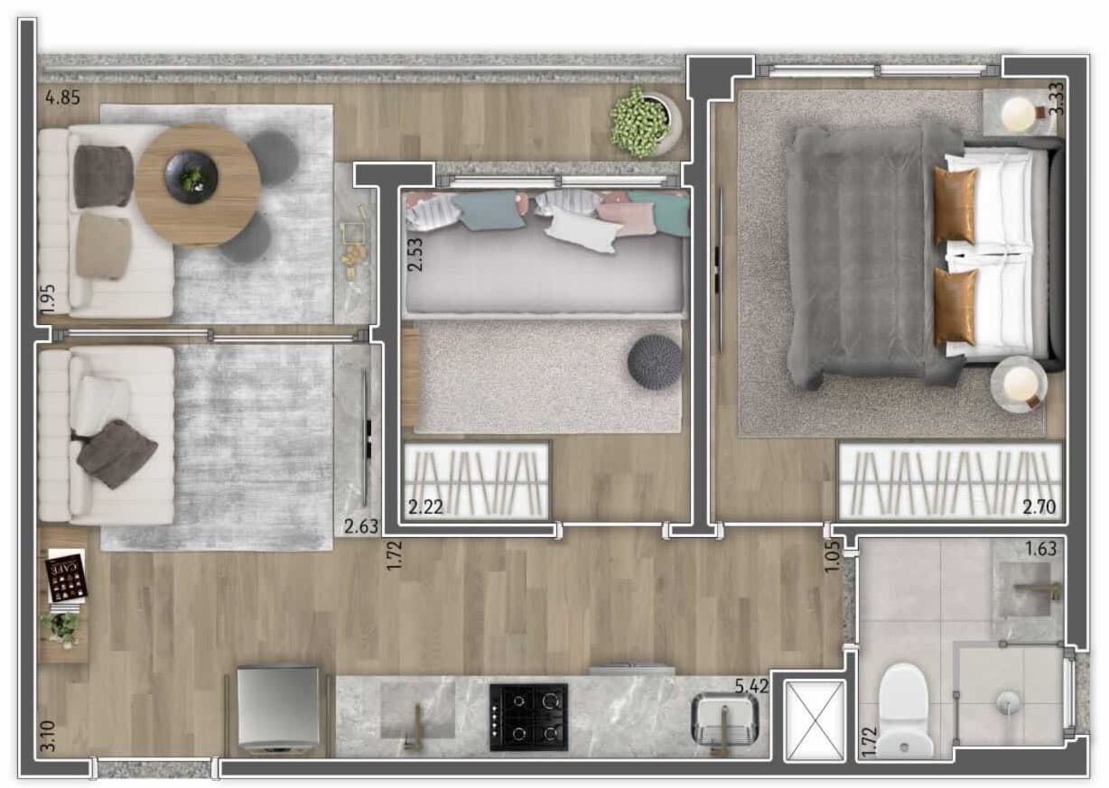 Planta 6 — Today Vila Mariana - Residencial